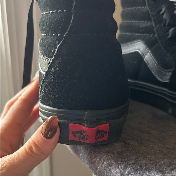 Vans Men's Black and Gray High-Top Sneakers - Picture 2 of 5